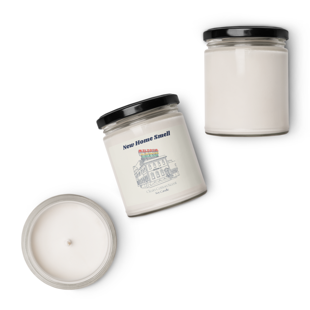 "New Home Smell" Clean Cotton Smell Soy Candle | Meldrum Montreal Landmark